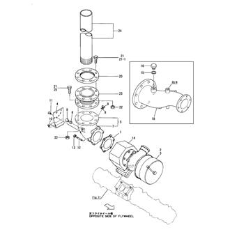 FIG 14. TURBOCHARGER & EXH.PIPE