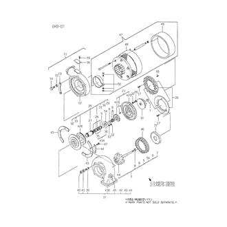 FIG 2. PARTS OF RU110 TURBOCHARGER