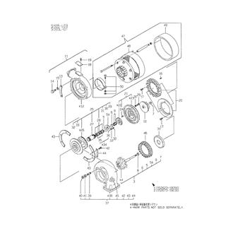 FIG 8. PARTS OF RU110 TURBOCHARGER