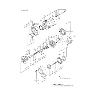FIG 26. PARTS OF RU130 TURBOCHARGER