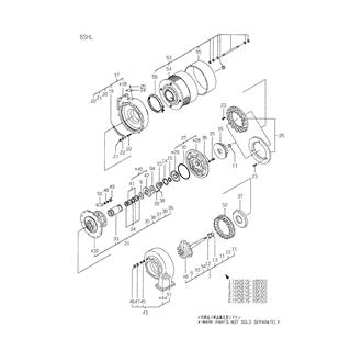 FIG 24. PARTS OF RU130 TURBOCHARGER