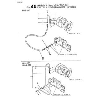 FIG 45. LUB.OIL PIPE(TURBOCHARGER IN/T