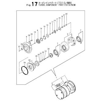 FIG 17. TURBO.COMPONENT PART(TD10/NEW)