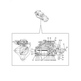 FIG 78. (64A)STARTER MOTOR INNER PARTS(1-POLE TYPE)
