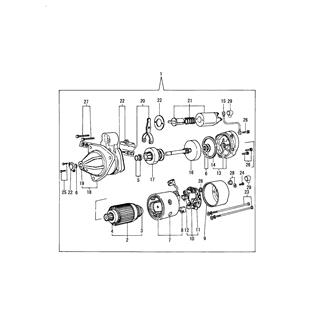 FIG 77. STARTING MOTOR COMPONENT PARTS