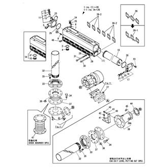 FIG 9. EXHAUST MANIFOLD & C.F.W.COOLER