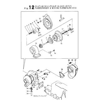 FIG 12. TURBOCHARGER&MIXING ELBOW(4JH2-DTZ)