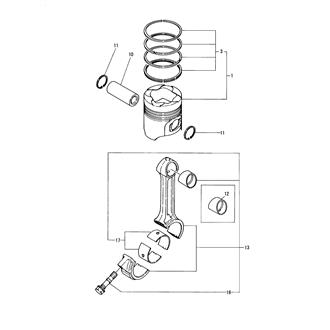 FIG 14. PISTON & CONNECTING ROD