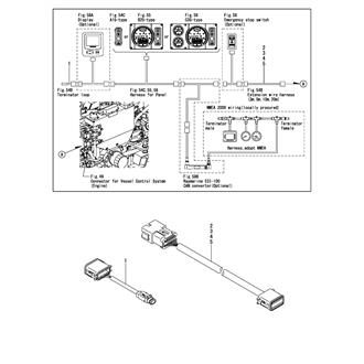 FIG 50. (54B)TERMINAL ADAPTER & EXTENSION HARNESS(FOR A15, B25, C35 PANEL)