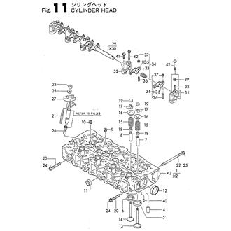 FIG 11. CYLINDER HEAD(TO E21000)