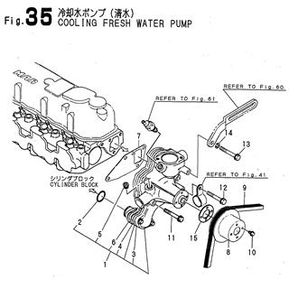 FIG 35. COOLING FRESH WATER PUMP