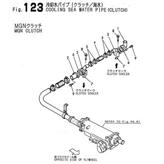 FIG 123. COOLING SEA WATER PIPE(CLUTCH)