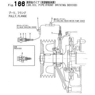 FIG 166. LUB.OIL PIPE(FRONT DRIVING DEVICE)