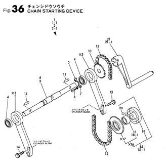 FIG 36. CHAIN STARTING DEVICE