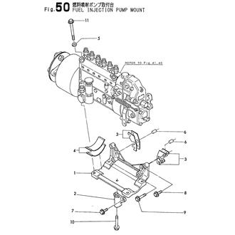 FIG 50. FUEL INJECTION PUMP MOUNT