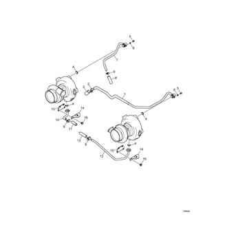 FIG 74. COOLANT PIPE, TURBOCHARGER