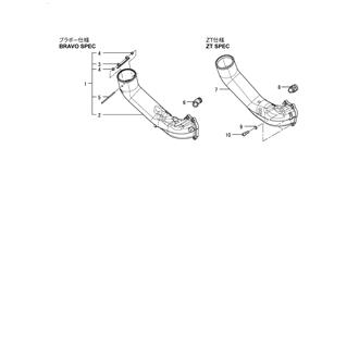 FIG 13. COOLING SEA WATER PIPE & EXHAUST BEND(OPTION)
