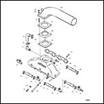 Exhaust Manifold/Elbow (Serial # 0F745260 Thru 0F877734)