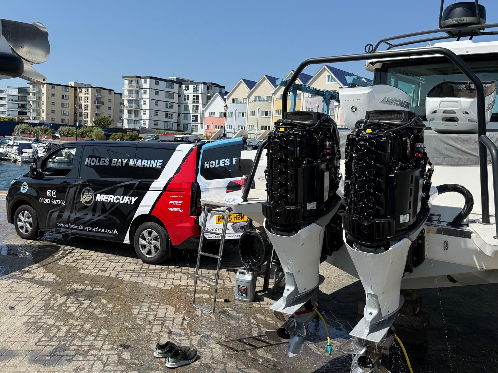 Professional boat repowering and marine engine installation in Poole